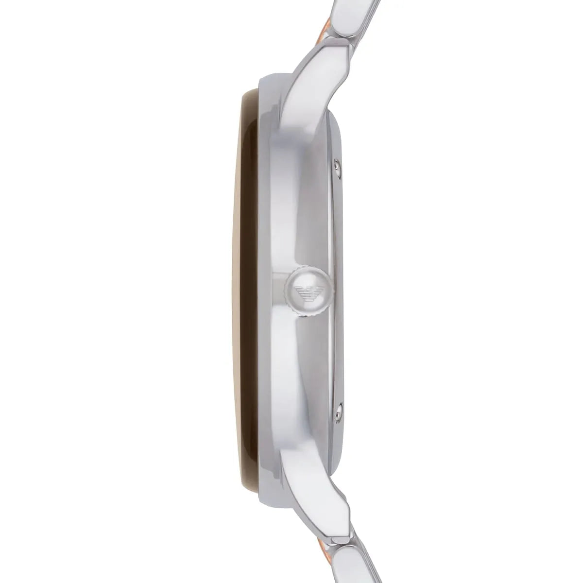 Emporio Armani Classic Beige Dial Two Tone Steel Strap Watch for Men - AR2070