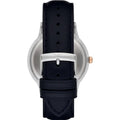 Emporio Armani Renato Analog Blue Dial Black Leather Strap Watch For Men - AR2506