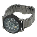 Emporio Armani Meccanico Automatic Black Dial Black Steel Strap Watch For Men - AR60010