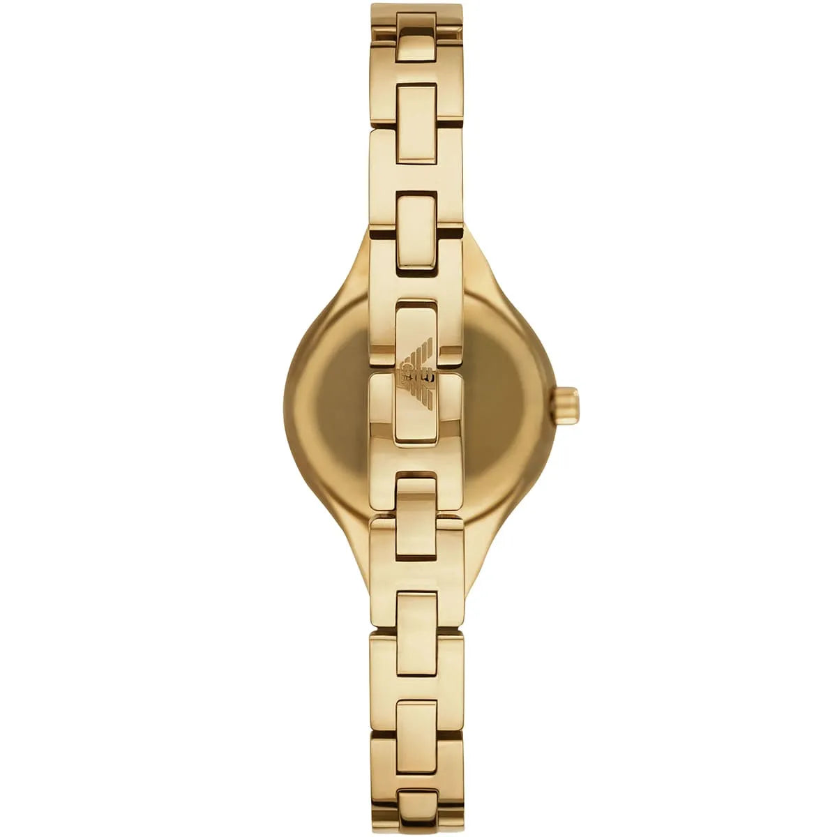 Emporio Armani Chiara Silver Dial Gold Steel Strap Watch for Women - AR7363