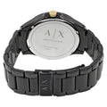 Armani Exchange Hampton Chronograph Black Dial Black Steel Strap Watch For Men - AX2121