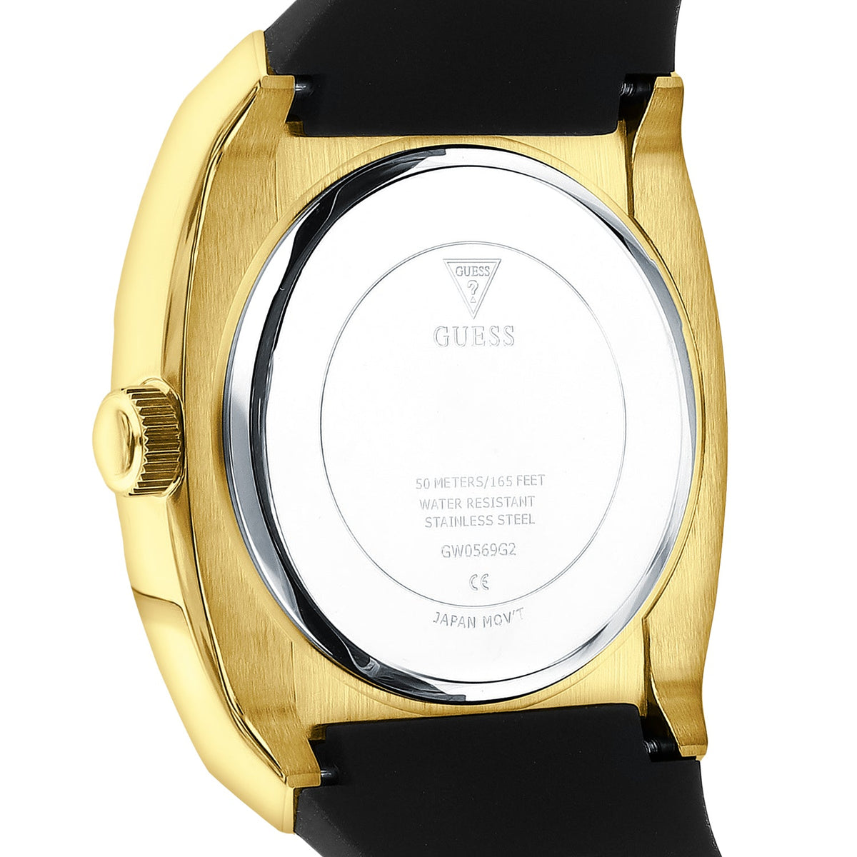 Guess Prodigy Black Dial Black Silicone Strap Watch For Men - GW0569G2