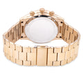 Michael Kors Slim Runway Chronograph Gold Dial Gold Steel Strap Watch For Men - MK8909