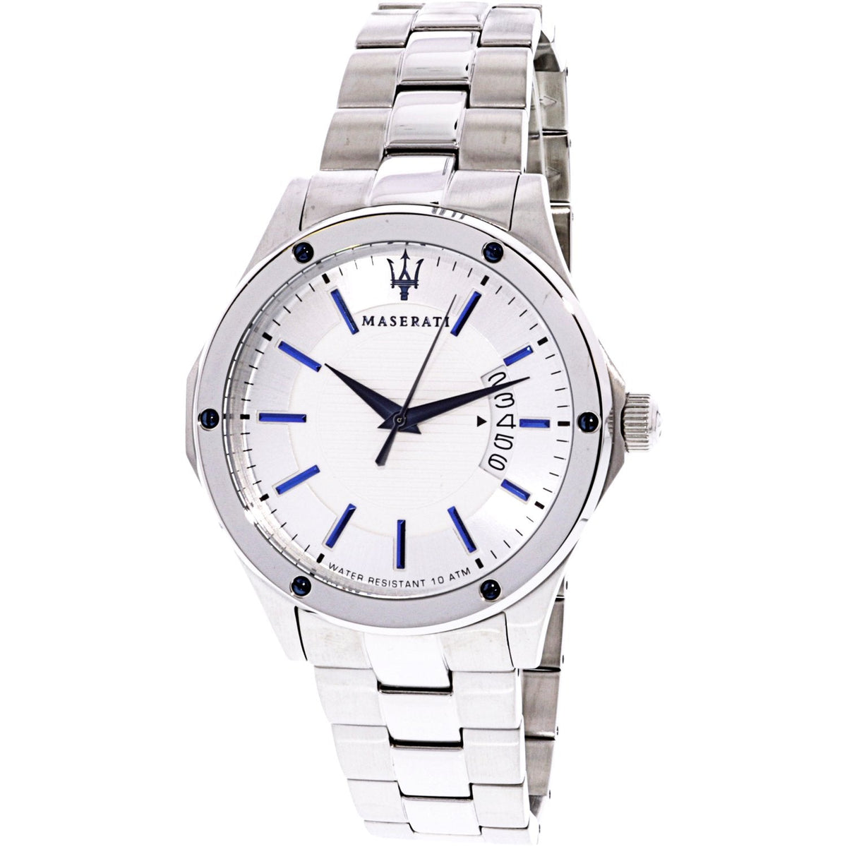 Maserati Circuito Silver Dial Silver Steel Strap Watch For Men - R8853127001