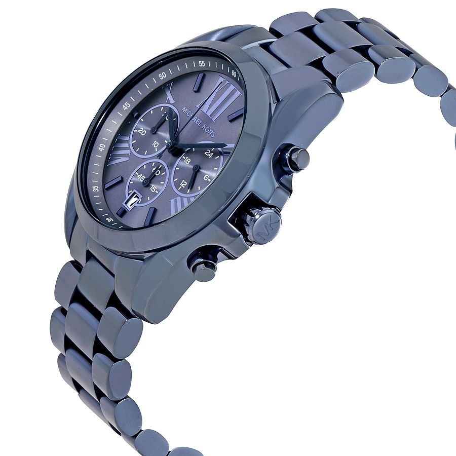 Michael Kors Bradshaw Blue Dial Blue Steel Strap Watch for Men - MK6248
