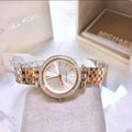 Michael Kors Darci Silver Dial Two Tone Steel Strap Watch for Women - MK3405