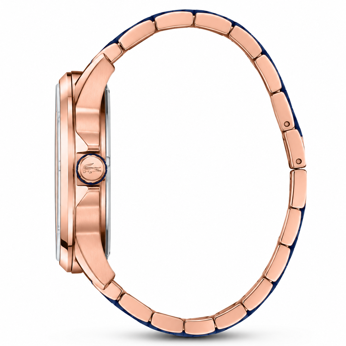 Lacoste Capbreton Blue Dial Two Tone Steel Strap Watch for Women - 2010963