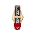 Burberry The City Champagne Dial Leather Strap Watch for Women - BU9139