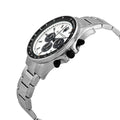 Maserati SFIDA Chronograph White Dial Silver Steel Strap Watch For Men - R8873640003