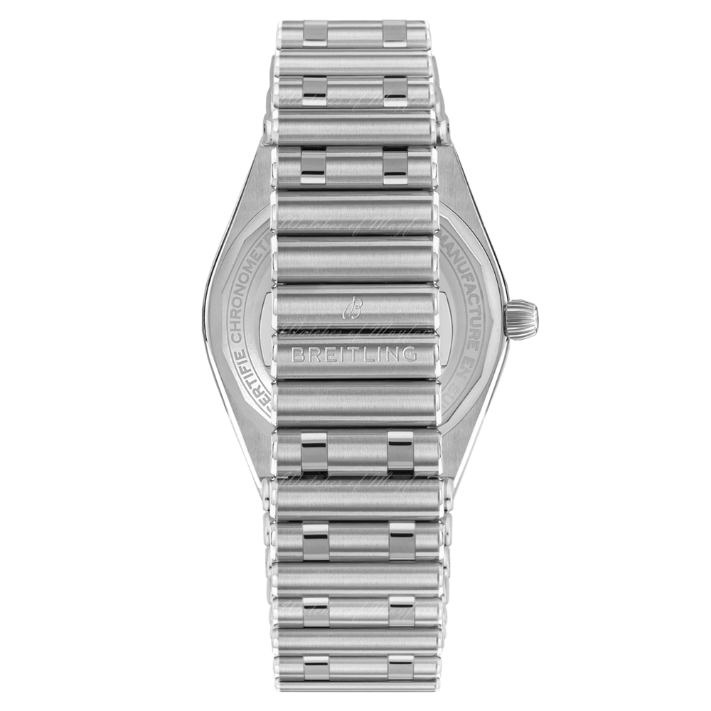 Breitling Chronomat 32 Diamonds White Dial Silver Steel Strap Watch for Women - A77310591A1A1