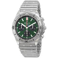 Breitling Chronomat B01 42 Green Dial Silver Steel Strap Watch for Men - AB0134101L1A1