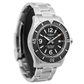Breitling Superocean Automatic 44mm Black Dial Silver Steel Strap Watch for Men - A17367D71B1A1