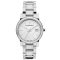 Burberry The City White Dial Silver Steel Strap Watch for Women - BU9100