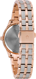 Bulova Crystal Collection Silver Crystals Dial Two Tone Steel Strap Watch for Women - 98L235
