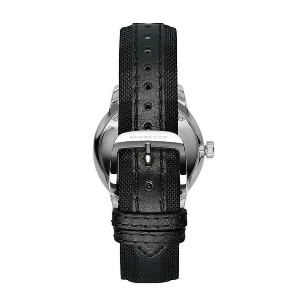 Burberry Classic Round Cream Dial Black Leather Strap Watch for Men - BU10008