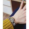Burberry The City Silver Diamonds Dial Silver Steel Strap Watch for Women - BU9230