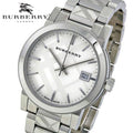 Burberry The City White Dial Silver Steel Strap Watch for Women - BU9144