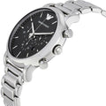 Emporio Armani Luigi Black Dial Silver Steel Strap Watch For Men - AR1894