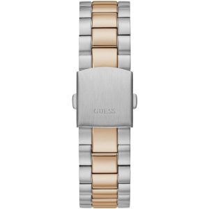 Guess Quartz Blue Dial Two Tone Steel Strap Watch For Men - GW0265G12