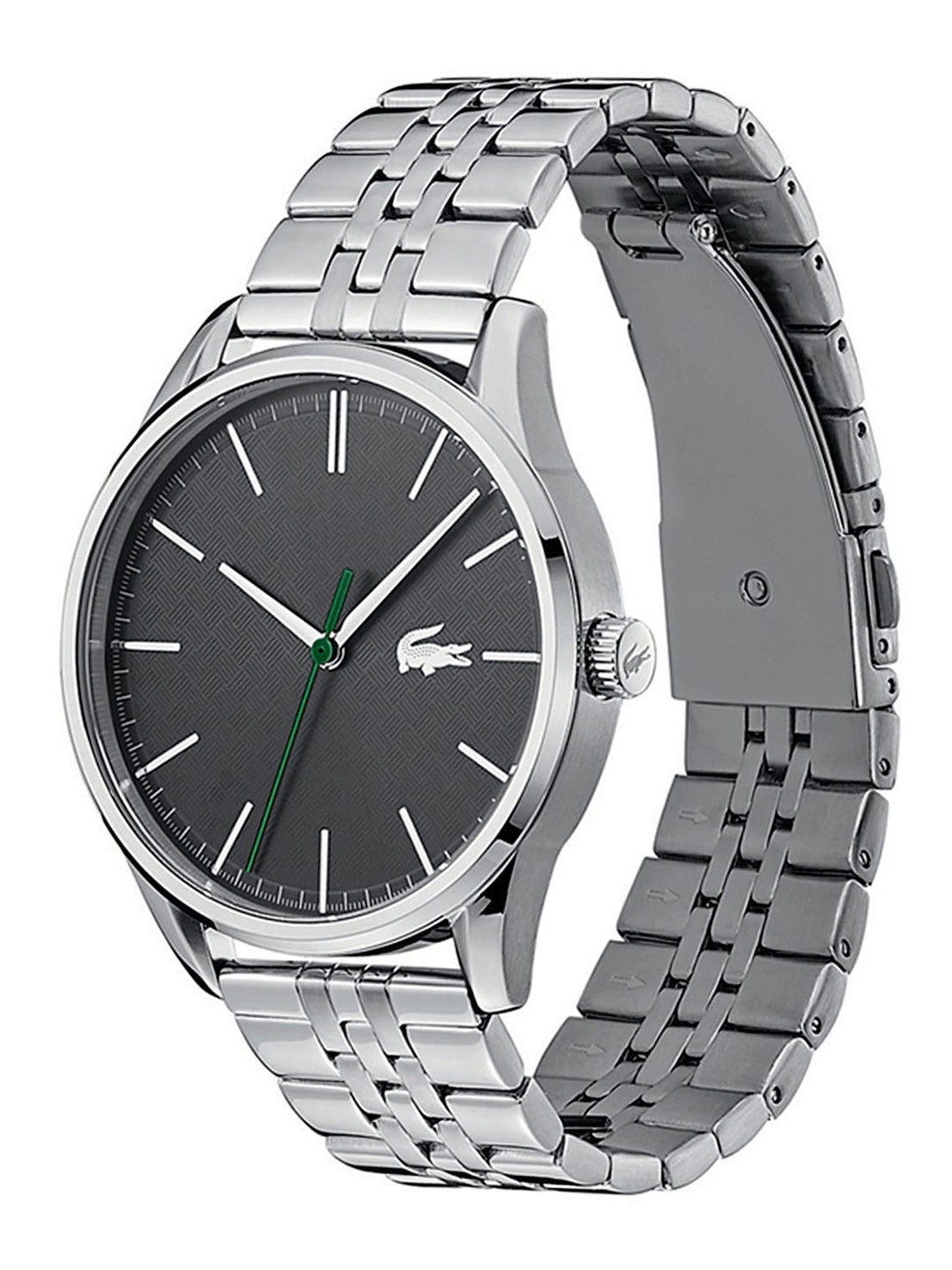 Lacoste Vienna Gray Dial Gray Steel Strap Watch for Men - 2011073T