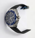 Tag Heuer Aquaracer Chronograph Blue Dial Black Rubber Strap Watch for Men - CAY111B.FT6041