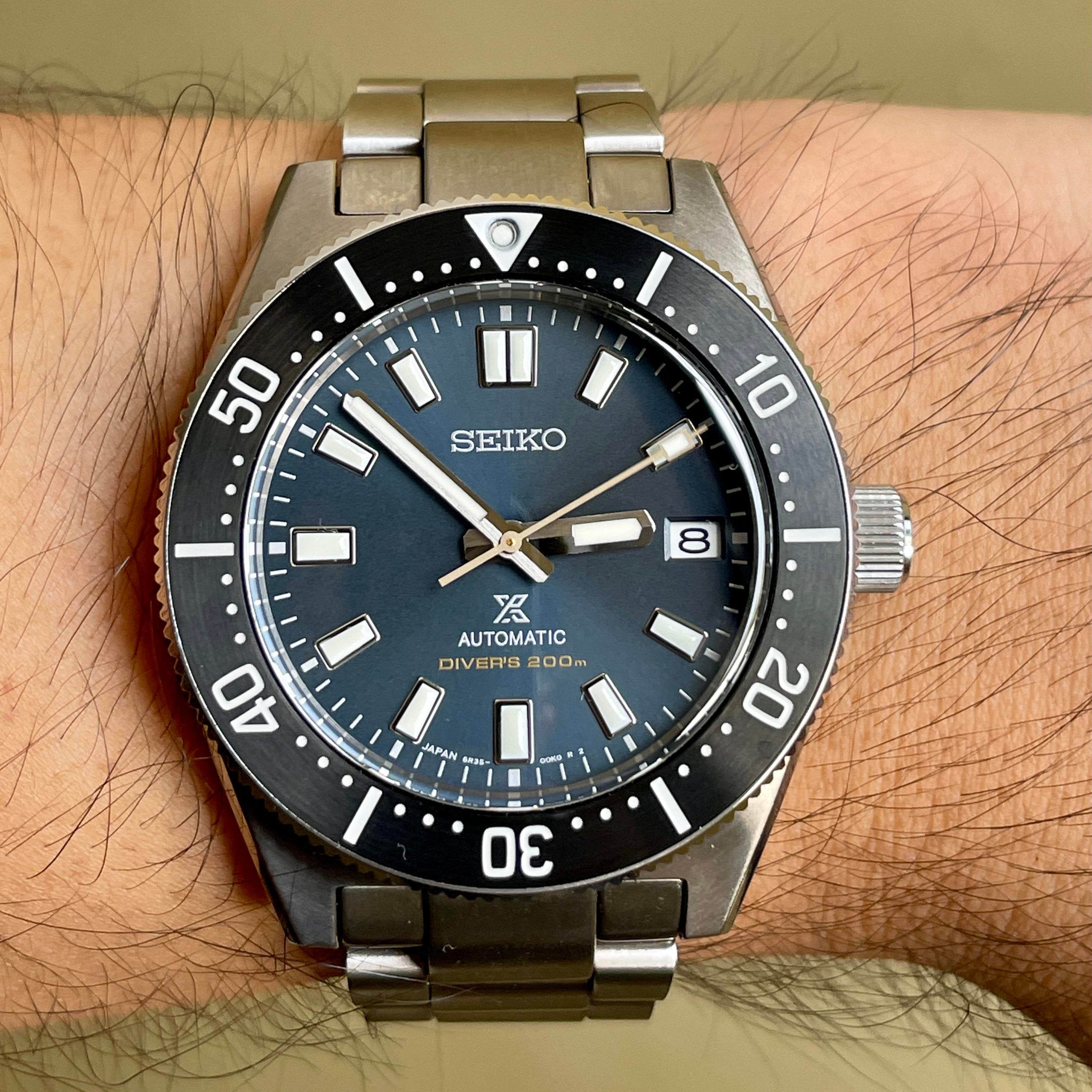 Seiko Prospex Automatic 1965 Dive 55th Anniversary Limited Edtion Blue Dial Silver Steel Strap Watch For Men - SPB149J1