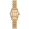 Michael Kors Lexington Three-Hand Blue Dial Gold Steel Strap Watch for Women - MK4802