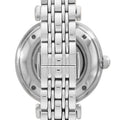 Emporio Armani Gianni T-Bar Automatic Silver Dial Silver Steel Strap Watch For Women - AR60022