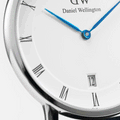 Daniel Wellington Dapper St Mawes White Dial Brown Leather Strap Watch For Women - DW00100095