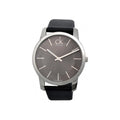 Calvin Klein City Black Dial Black Leather Strap Watch for Men - K2G21107