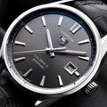 Tag Heuer Carrera Automatic Black Dial Black Leather Strap Watch for Men - WAR201A.FC6266