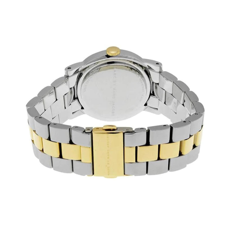 Marc Jacobs Amy Silver Dial Two Tone Steel Strap Watch for Women - MBM3139