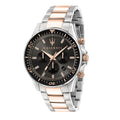 Maserati SFIDA Chronograph Black Dial Two Tone Steel Strap Watch For Men - R8873640002