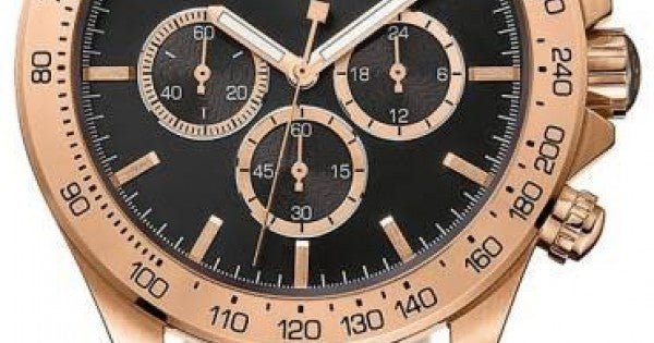 Hugo Boss Ikon Black Dial Black Leather Strap Watch for Men - 1513179