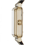Marc Jacobs Vic Silver Dial Black Leather Strap Watch for Women - MJ1437