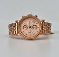 Fossil Boyfriend Chronograph Rose Gold Dial Rose Gold Steel Strap Watch for Women - ES3380