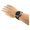 Tommy Hilfiger Daniel Blue Dial Brown Leather Strap Watch for Men - 1710418
