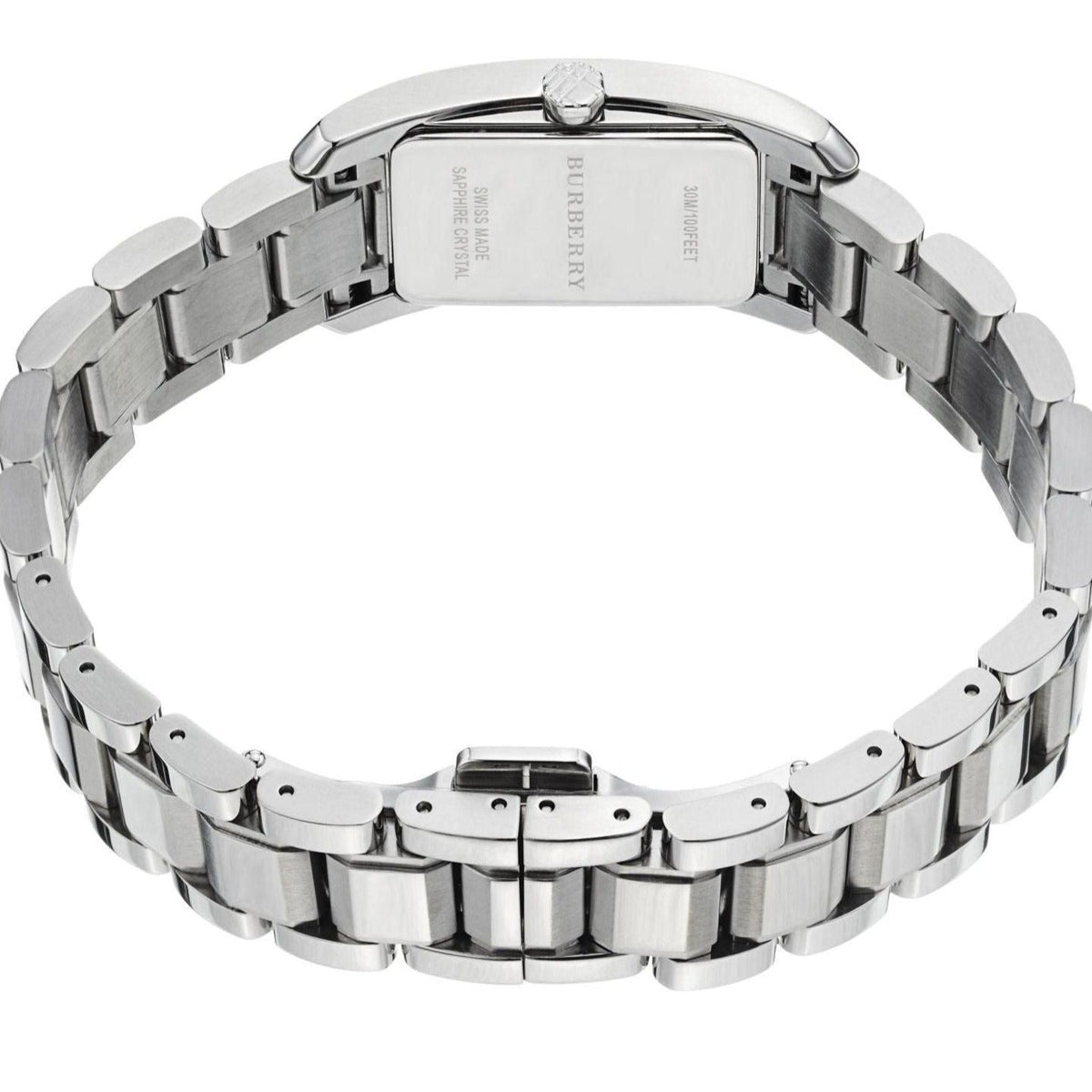Burberry Heritage Quartz White Dial Silver Steel Strap Watch For Women - BU9600