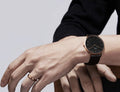 Daniel Wellington Classic Reading Black Dial Black Leather Strap Watch For Men - DW00100129