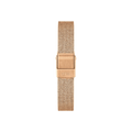Daniel Wellington Quadro Melrose Green Dial Rose Gold Mesh Strap Watch For Women - DW00100437