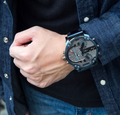 Diesel Daddy 2.0 Chronograph Grey Dial Blue Steel Strap Watch For Men - DZ7414