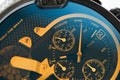 Diesel Mr. Daddy 2.0 Chronograph Black Dial Grey Nylon Strap Watch For Men - DZ7429
