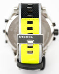 Diesel Mr. Daddy 2.0 Chronograph Black Dial Grey Nylon Strap Watch For Men - DZ7429