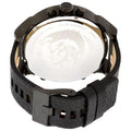 Diesel Mr Daddy 2.0 Chronograph Black Dial Black Leather Strap Watch For Men - DZ7350