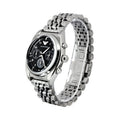 Emporio Armani Franco Black Dial Silver Steel Strap Watch For Men - AR0373