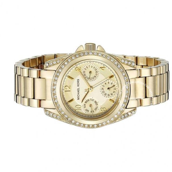 Michael Kors Blair Gold Dial Gold Steel Strap Watch for Women - MK5639