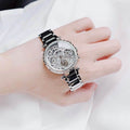Guess Solstice Diamonds Silver Dial Silver Steel Strap Watch for Women - GW0403L1