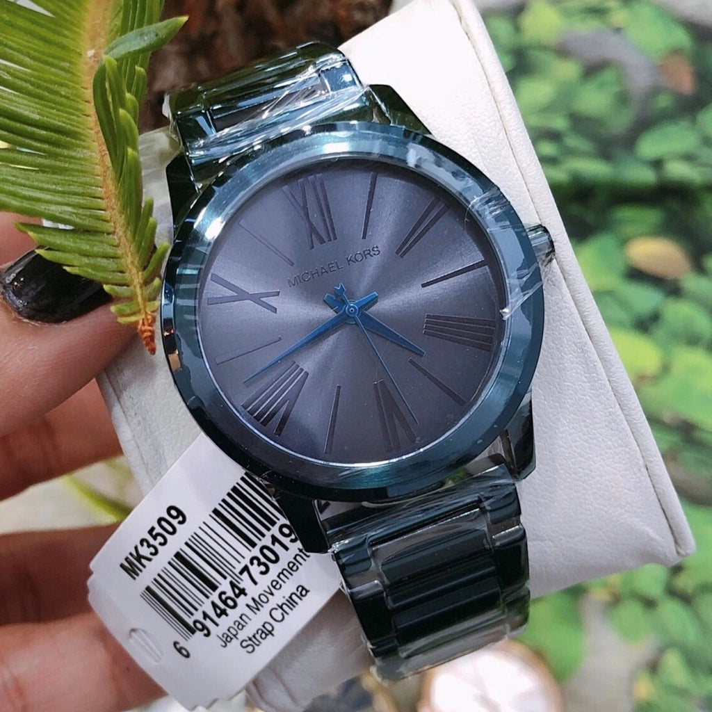 Michael Kors Hartman Quartz Blue Dial Blue Steel Strap Watch For Women - MK3509