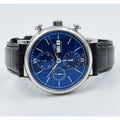 IWC Portofino Chronograph Blue Dial Black Leather Strap Watch for Men - IW391023