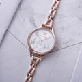 Emporio Armani Aurora Quartz Silver Dial Gold Steel Strap Watch For Women - AR11108
